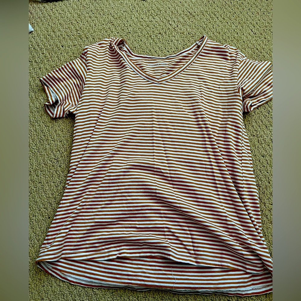 Shirt sleeve striped top from American Eagle.